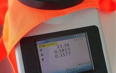 Colour measurement of high-visibility clothing according to DIN EN ISO 20471