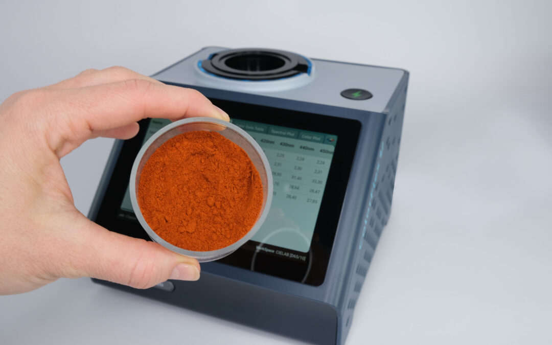 Colour measurement of spices