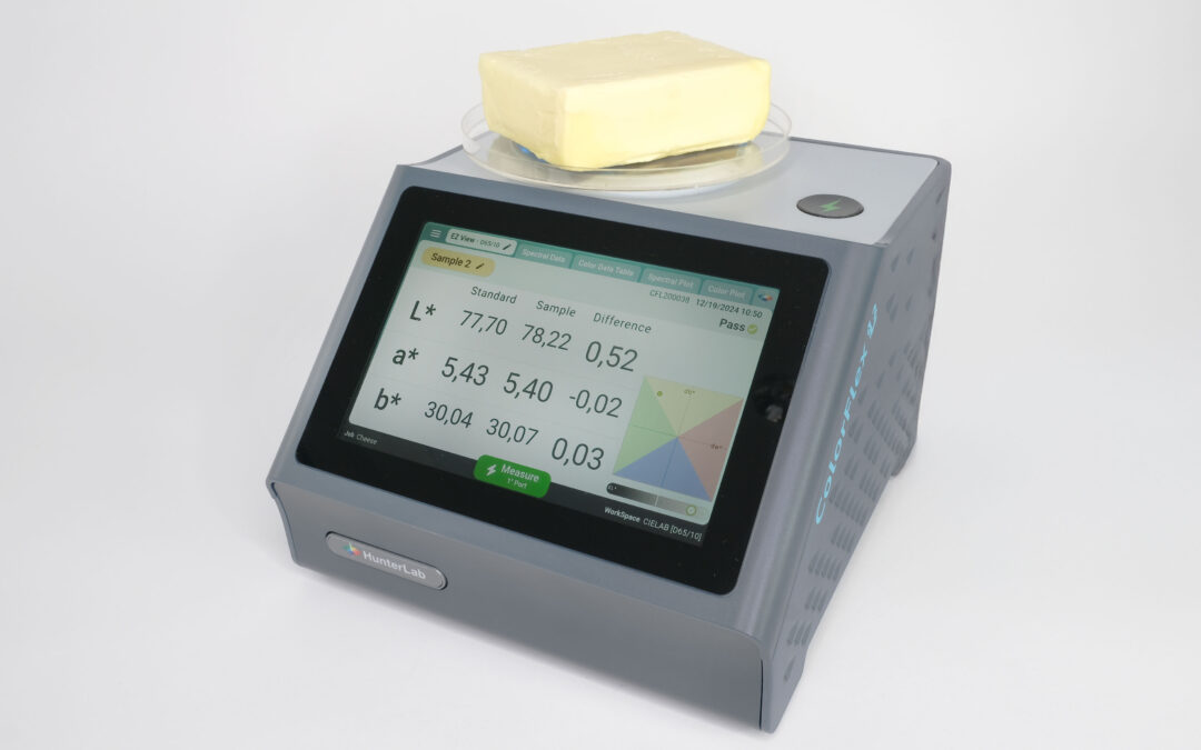 Colour measurement of solid vegetable fat